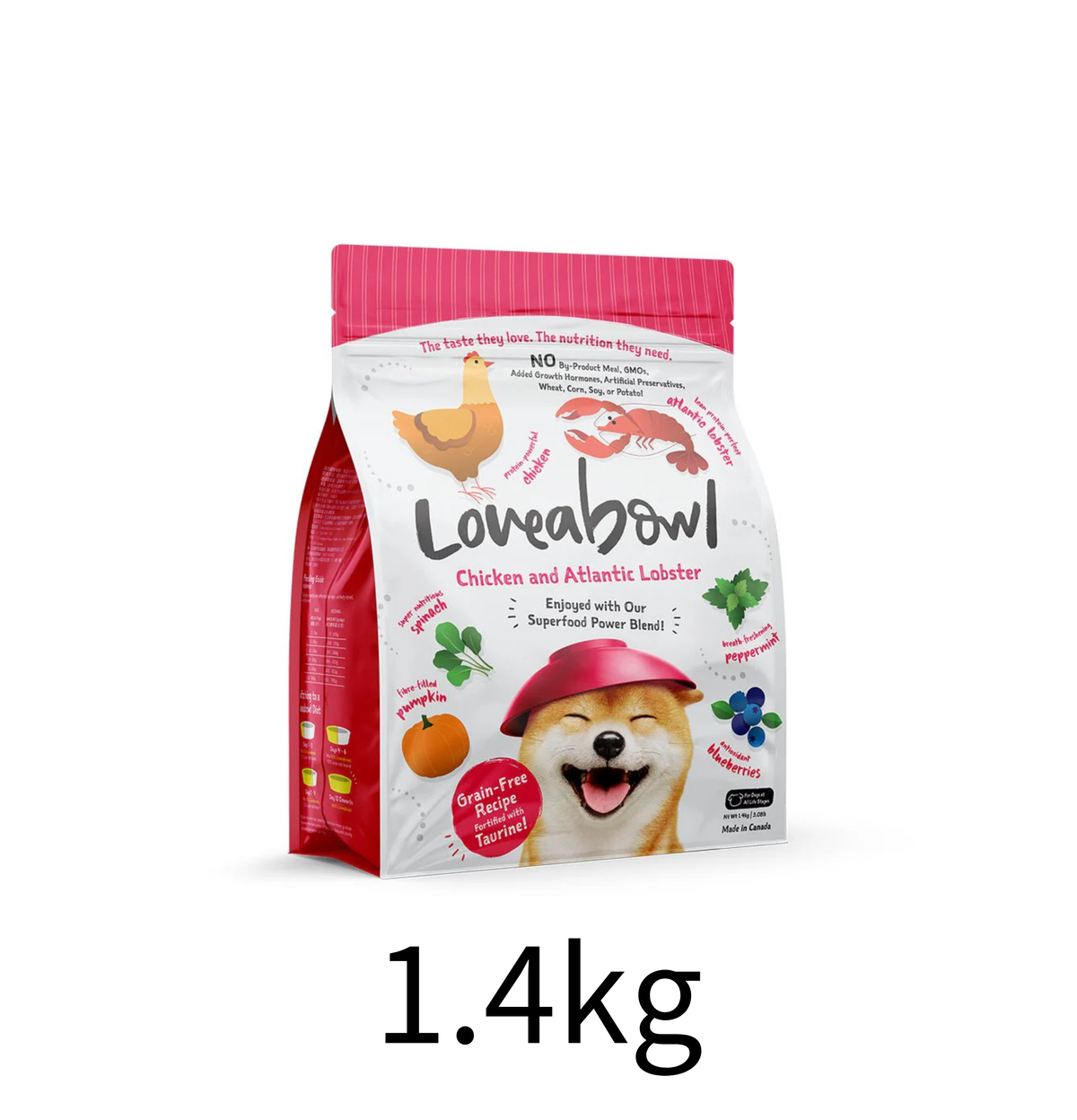 Loveabowl | 無穀物龍蝦+雞肉海陸狗乾糧- Lantau Pet