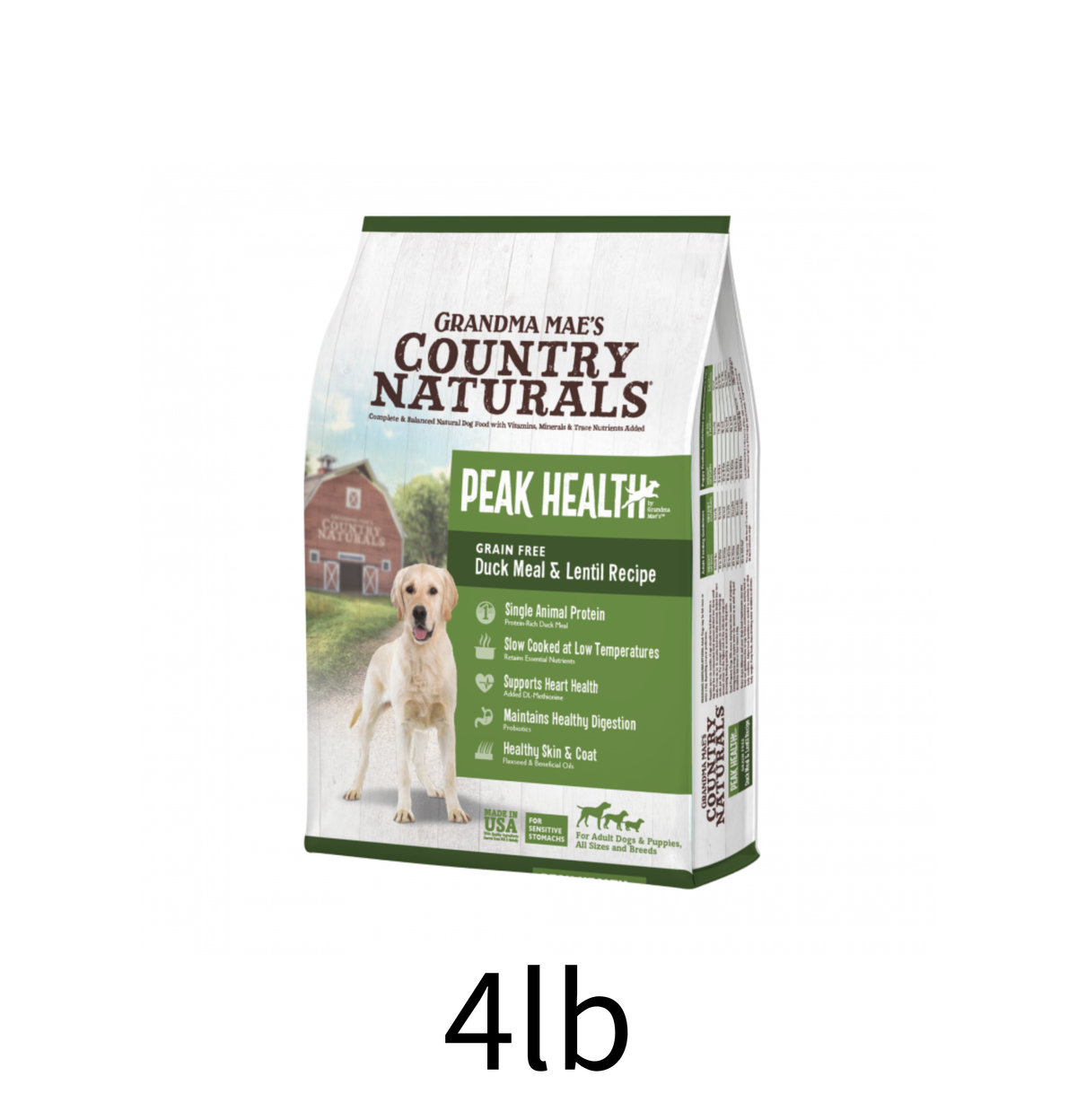 Country Naturals | 無穀物防敏鴨肉狗乾糧 - 4lb