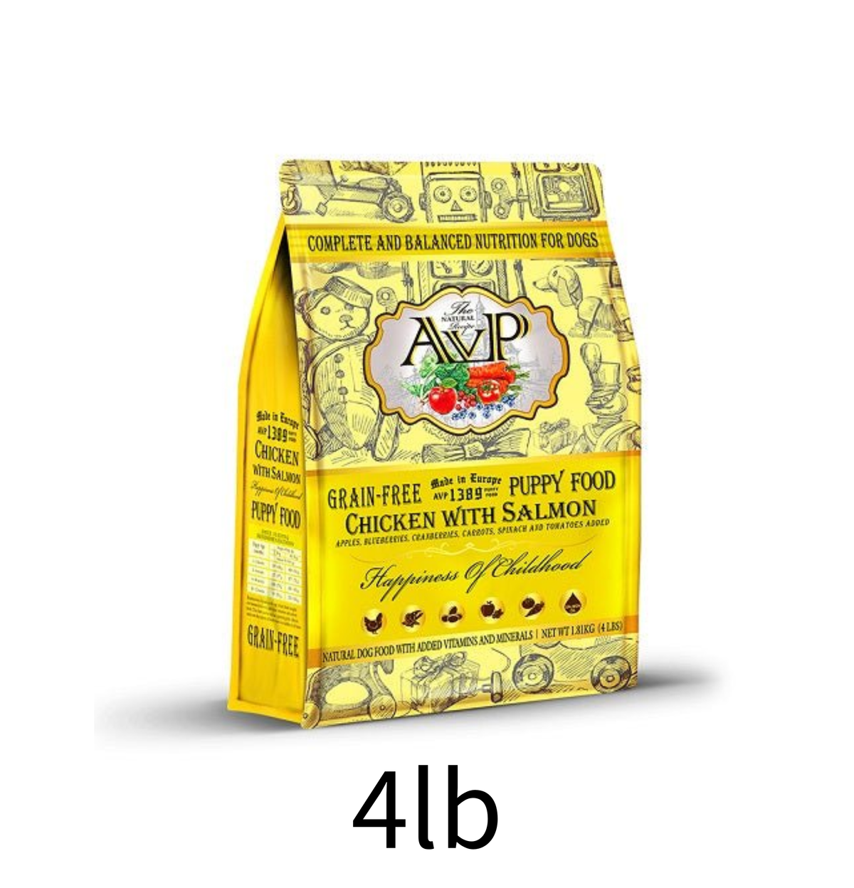 AVP | 無穀物雞肉三文魚幼犬糧 4lb