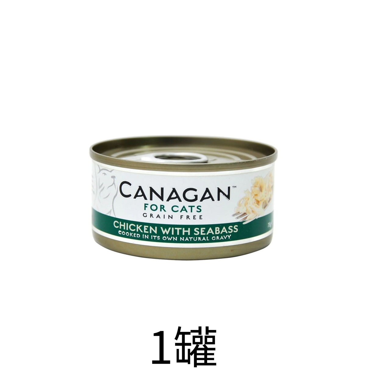 Canagan | 無穀物雞肉+鱸魚貓罐頭 75g x1罐
