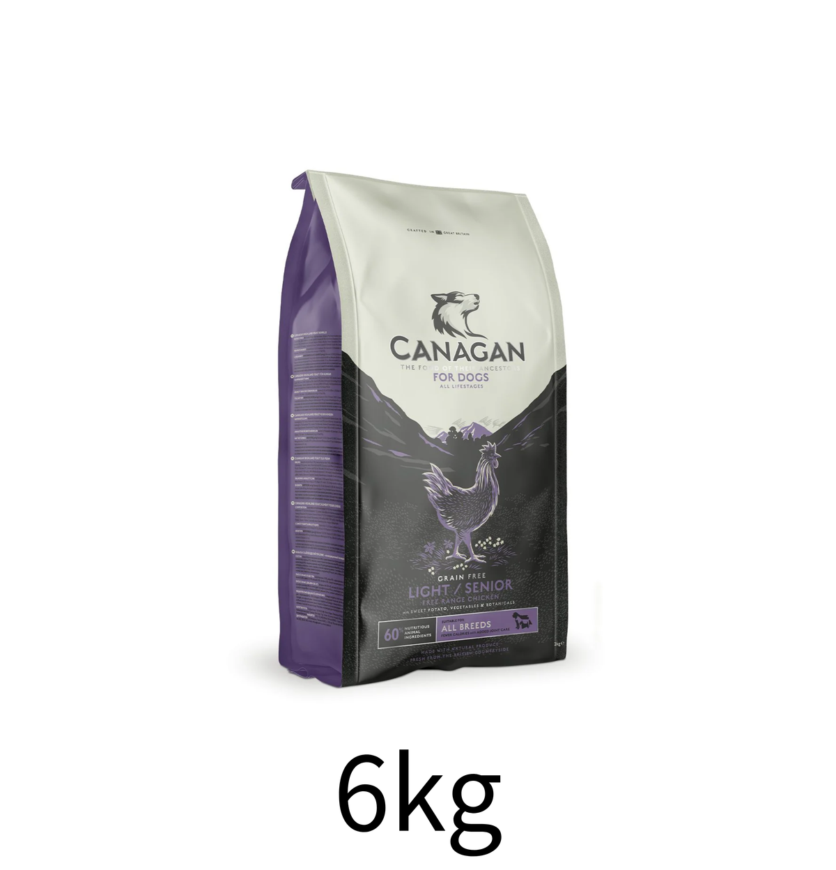 Canagan | 無穀物走地雞老犬糧 6kg