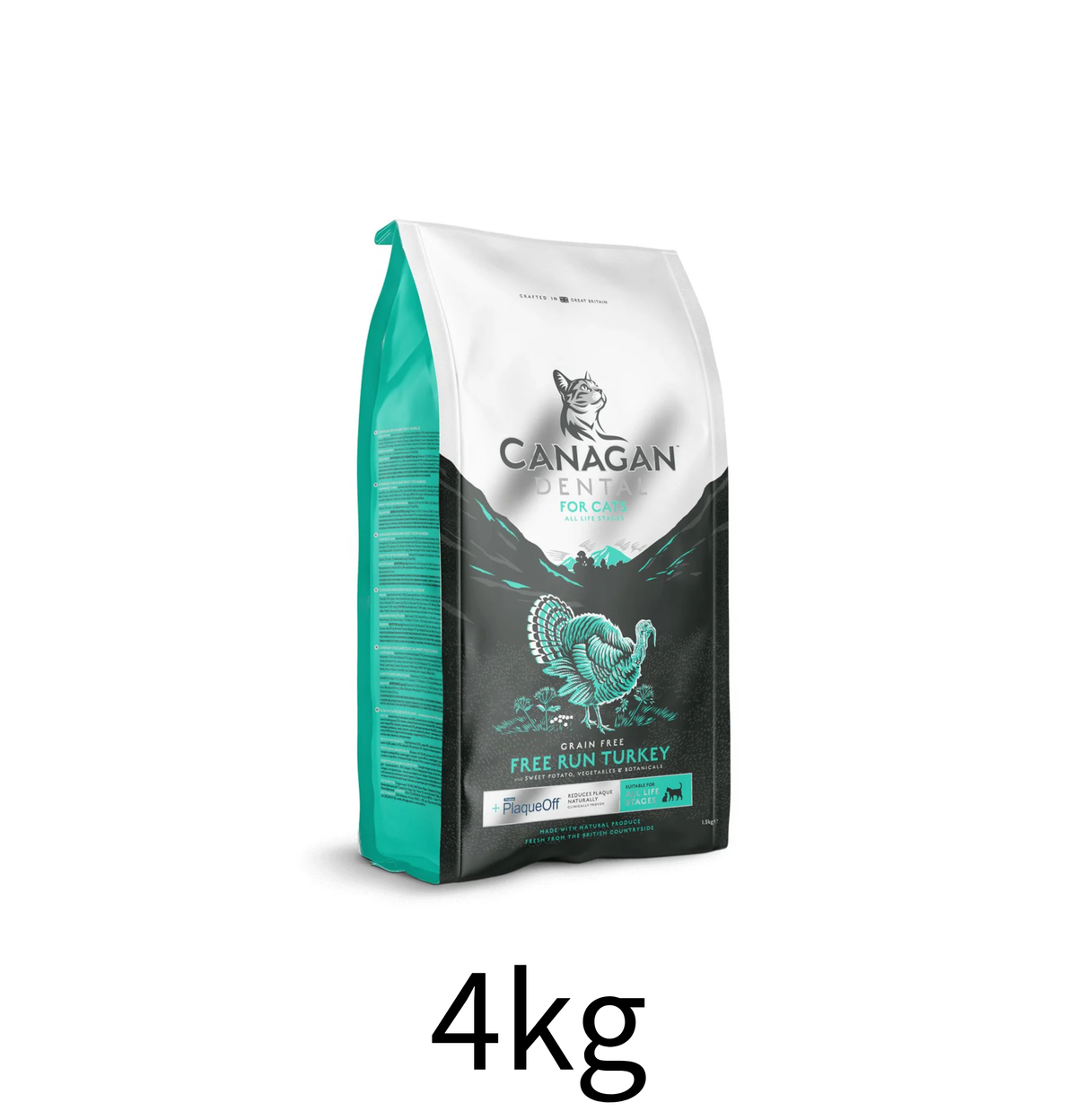 Canagan | 無穀物火雞健齒貓乾糧 4kg