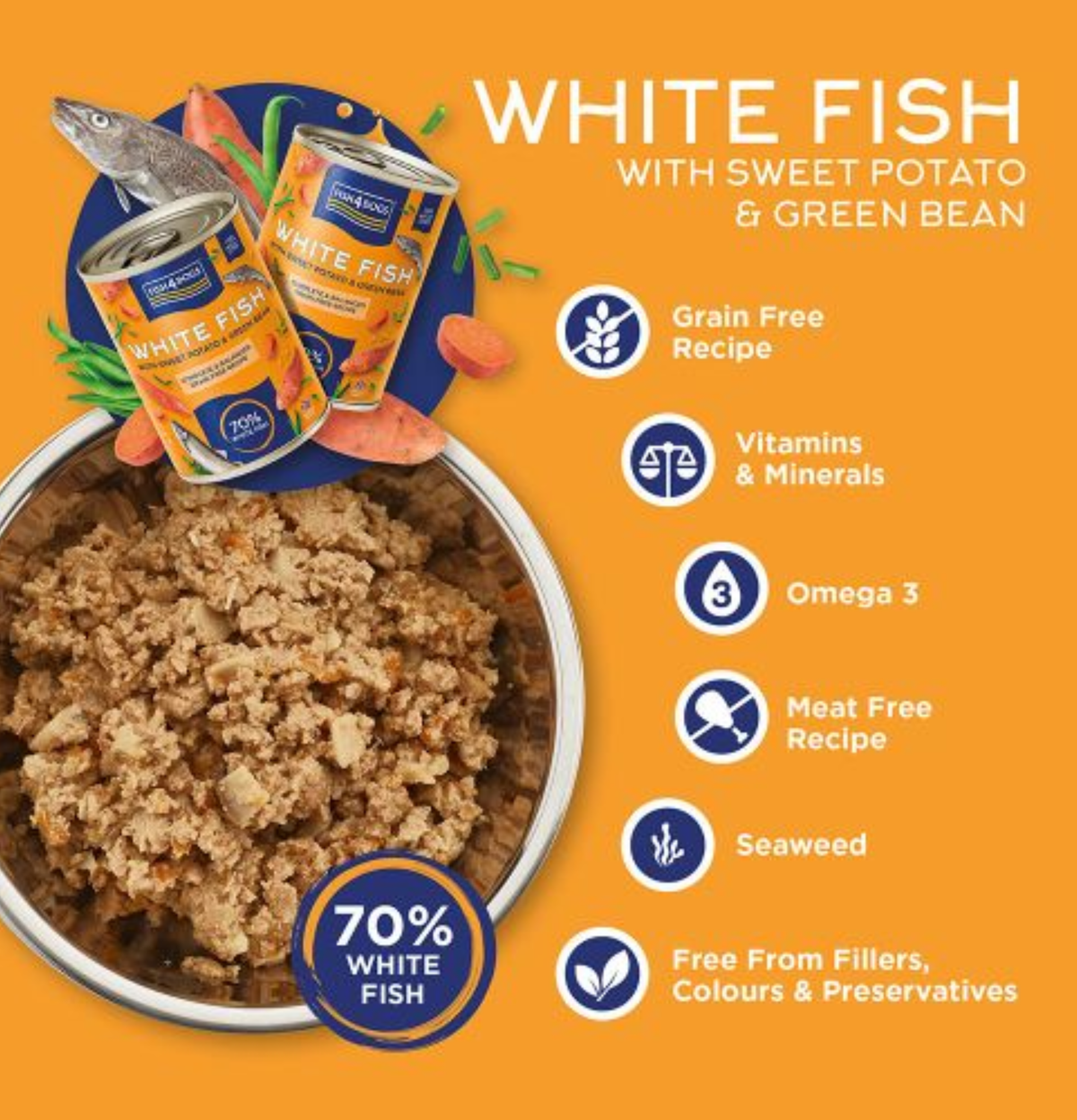 Fish4Dogs | 全配方深海魚主食狗罐頭 395g - 1罐