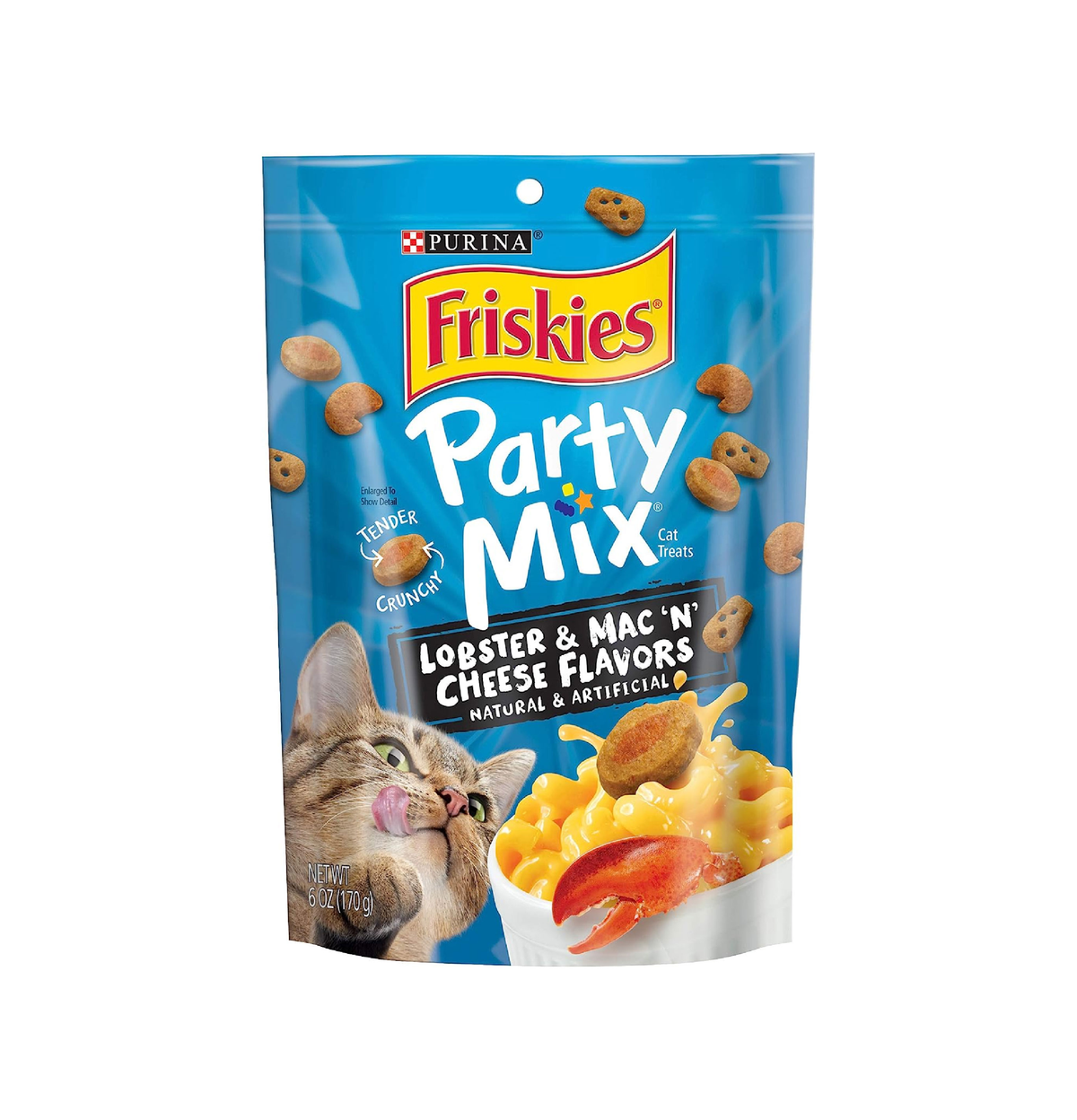 Friskies | Party Mix 貓小食 - 龍蝦芝士通粉口味 6oz - 原箱6包