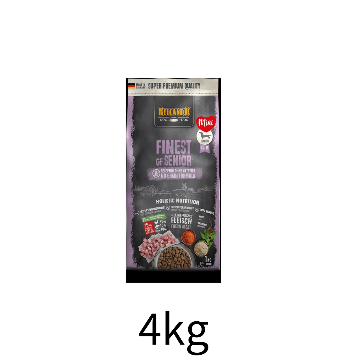 leonardo-belcando-dog-food-finest-gf-senior-4kg - Lantau Pet