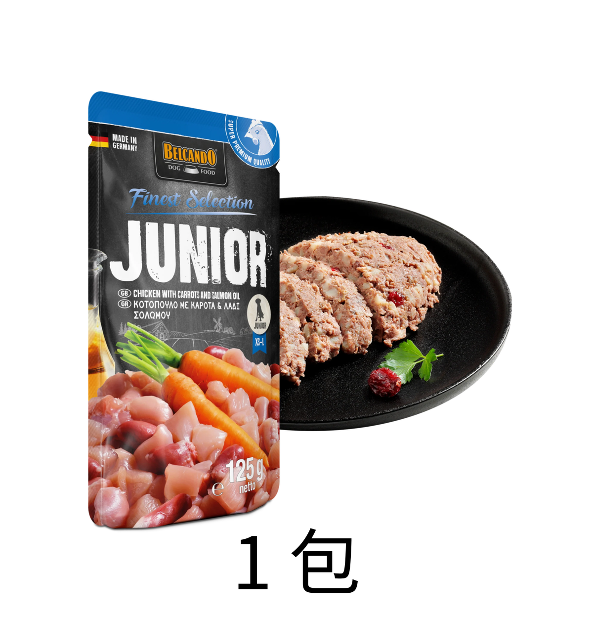 leonardo-belcando-dog-food-moist-food-finest-selection-junior-chicken-with-carrots-1bag - Lantau Pet