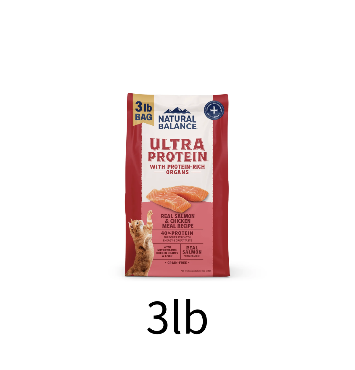 Natural Balance | Ultra Protein 系列 - 頂級三文魚雞肉貓乾糧 - Lantau Pet