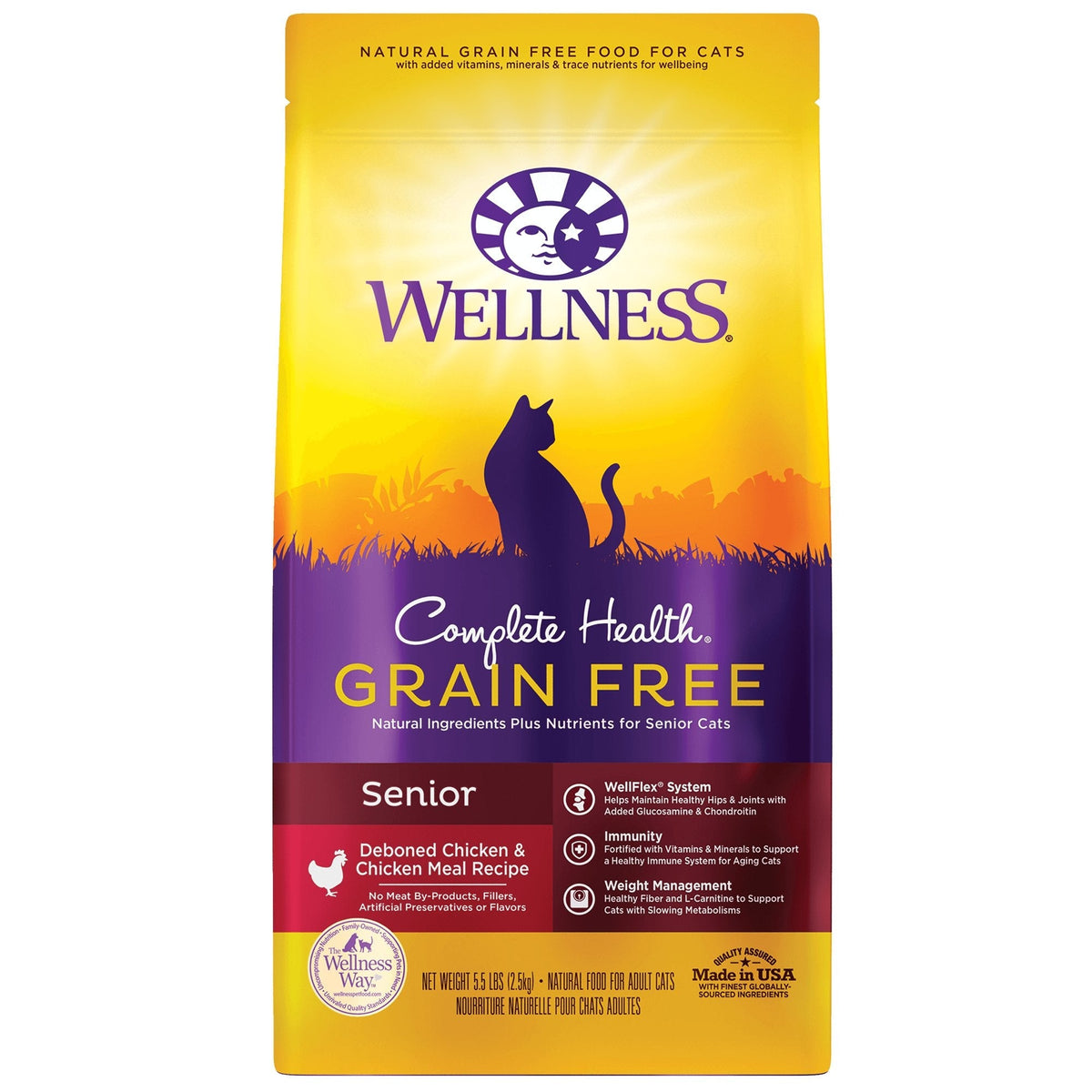 Wellness | Complete Health 無穀物去骨雞肉老貓糧 5lb - SugarPet