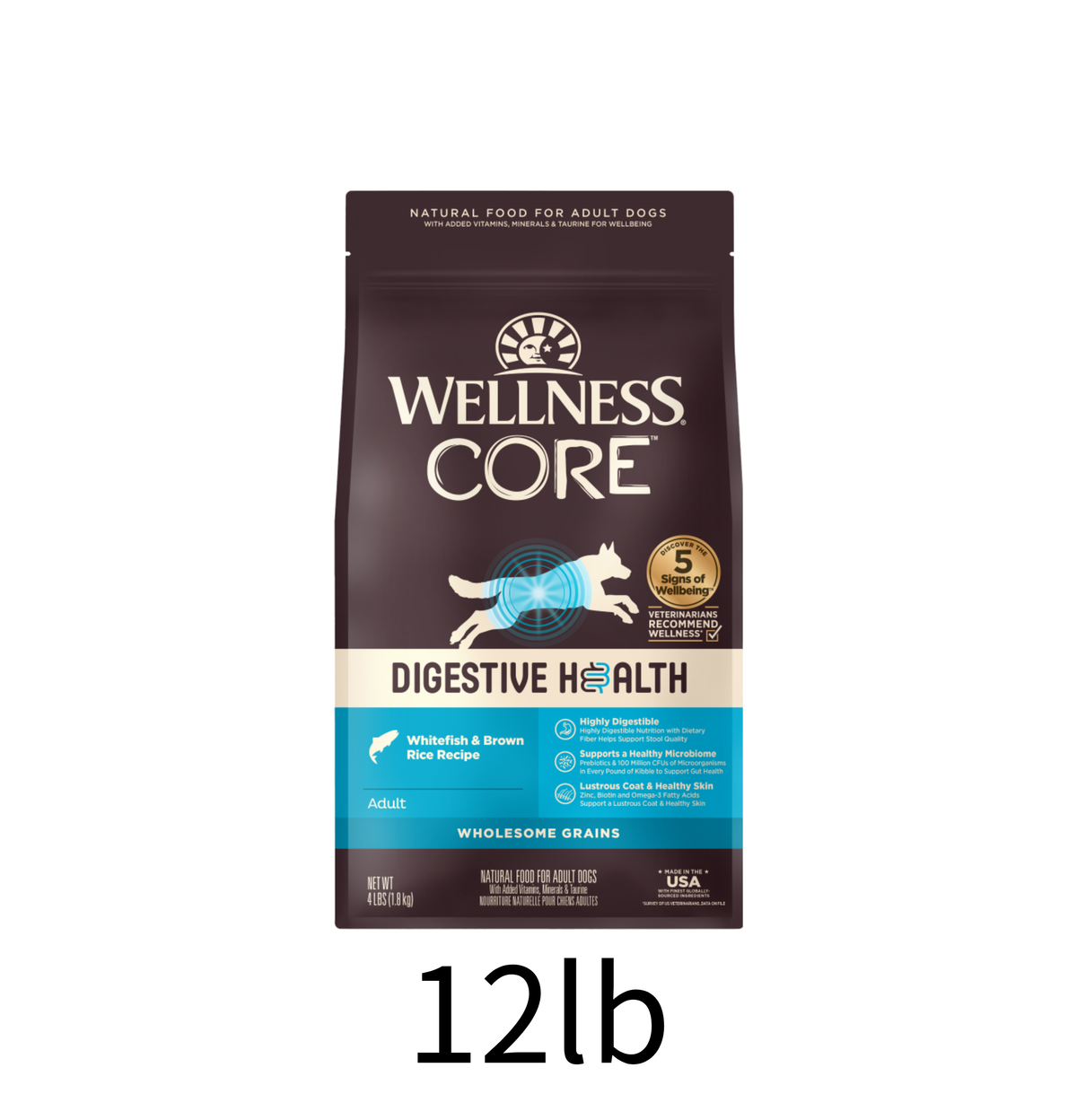 Wellness | Core 腸胃消化機能深海魚狗乾糧 12lb