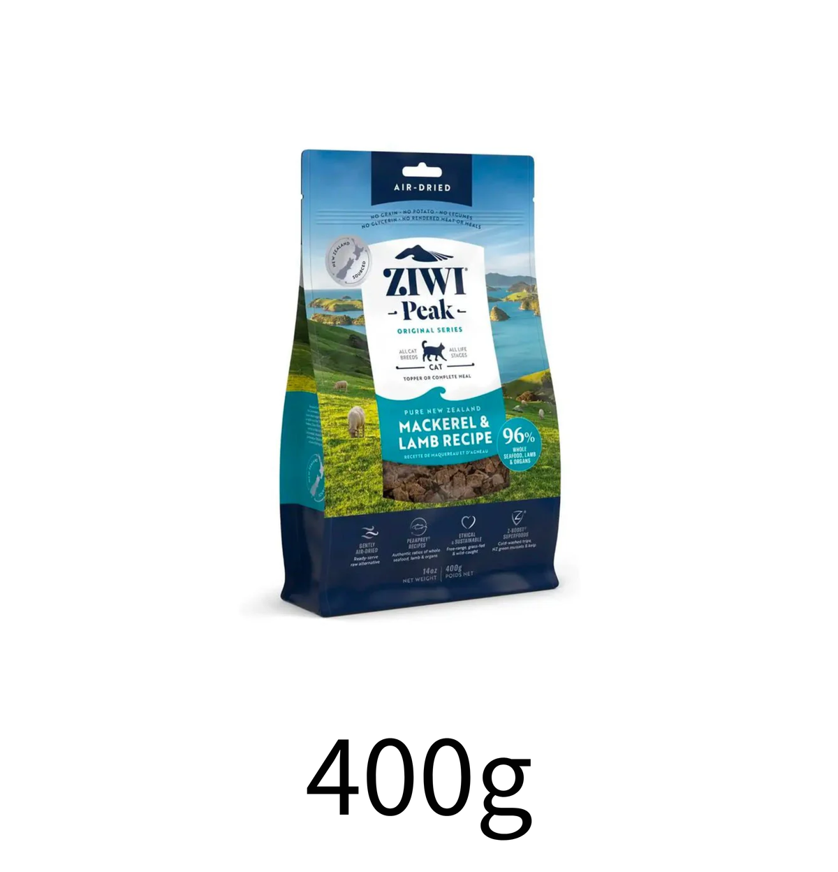 ZiwiPeak | 風乾脫水羊肉+鯖魚貓糧 - Lantau Pet