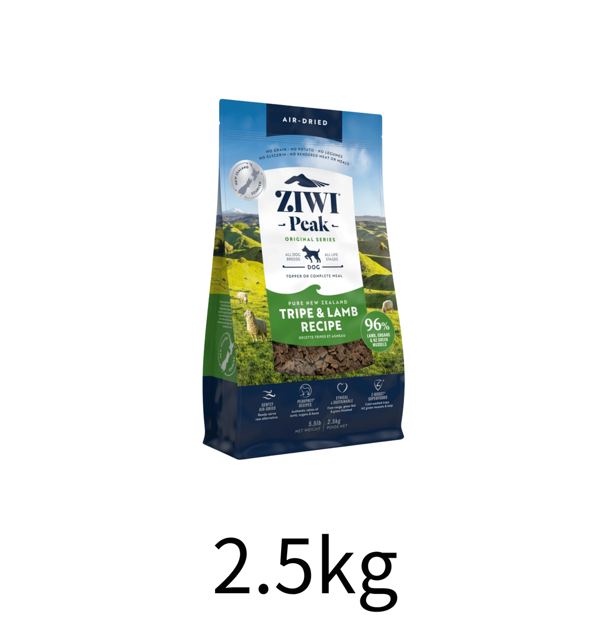 ZiwiPeak | 風乾草胃+羊肉狗糧 - Lantau Pet