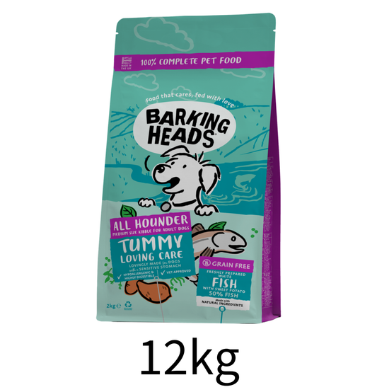 Barking Heads | 無穀物智者之選全天然深海魚成犬狗乾糧（藍色）12kg