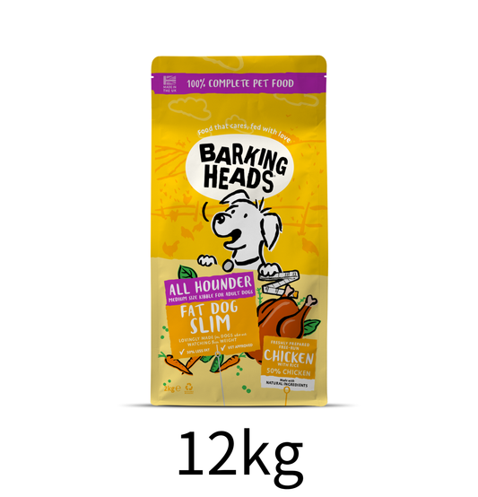 Barking Heads | 纖體之選全天然低卡體控成犬狗乾糧（黃色）12kg