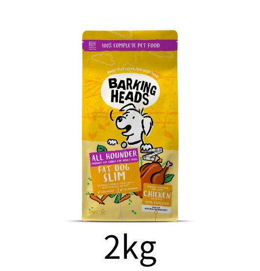 Barking Heads | 纖體之選全天然低卡體控成犬狗乾糧（黃色）2kg