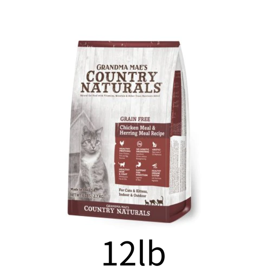 Country Naturals | 無穀物低敏雞+魚貓乾糧