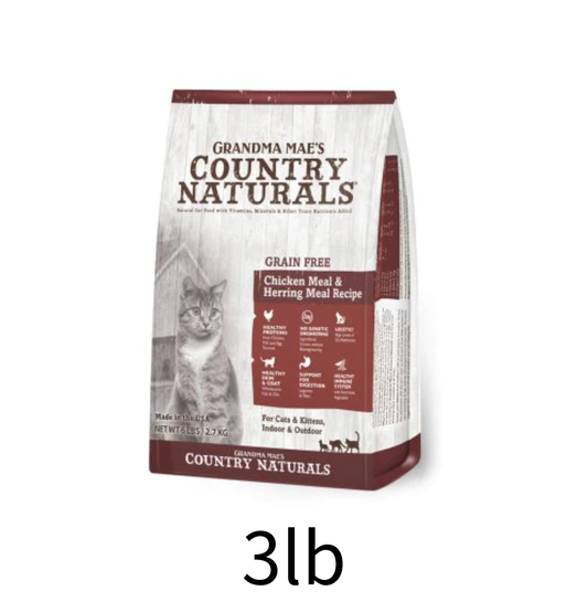 Country Naturals | 無穀物低敏雞+魚貓乾糧
