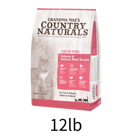 Country Naturals | 無穀物低敏三文魚貓乾糧