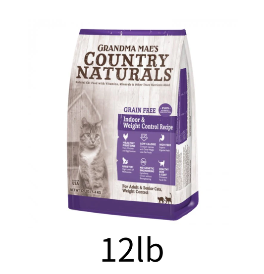 Country Naturals | 無穀物體重控制去毛球室內老貓糧 - Lantau Pet