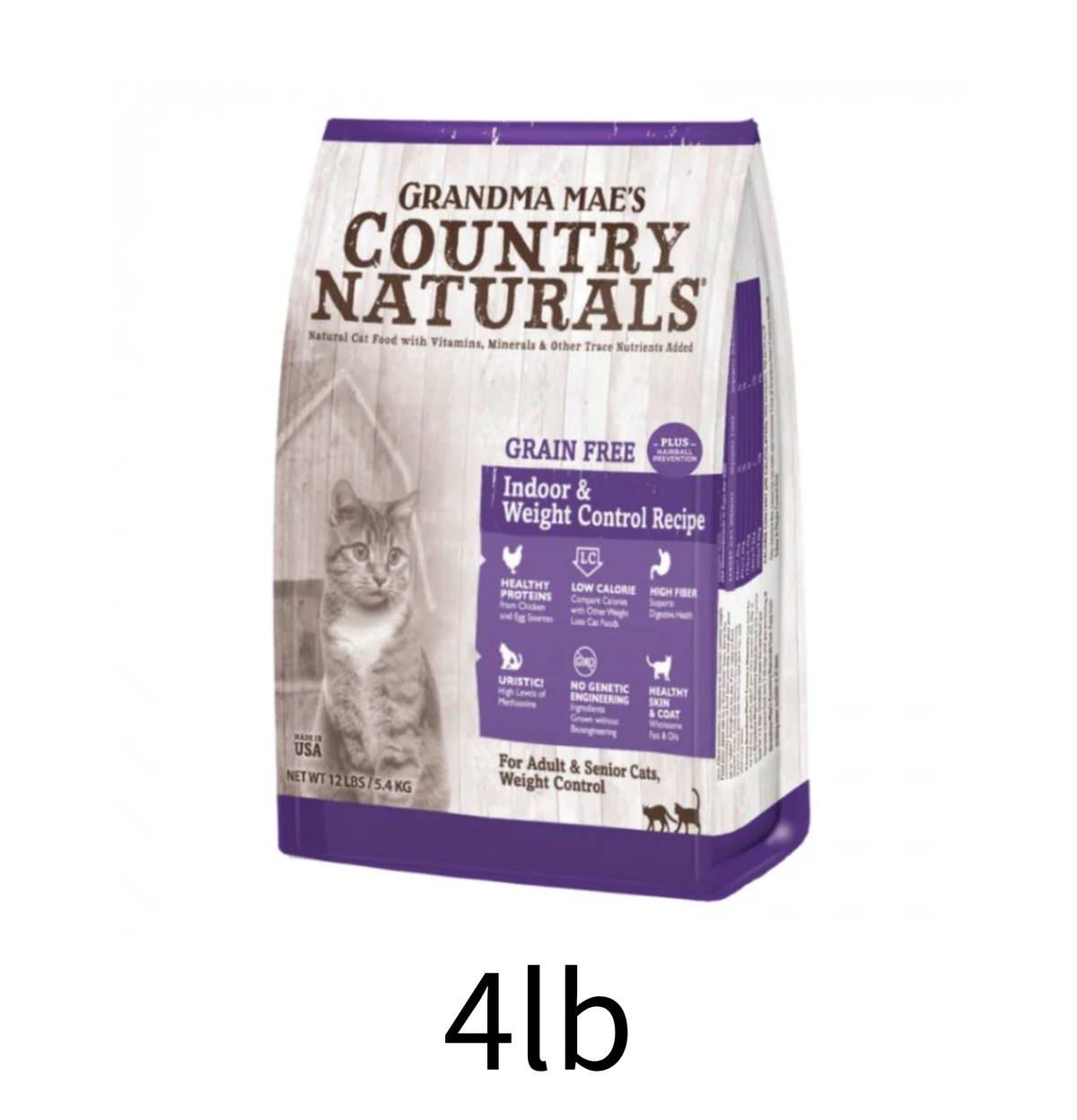 Country Naturals | 無穀物體重控制去毛球室內老貓糧 - Lantau Pet