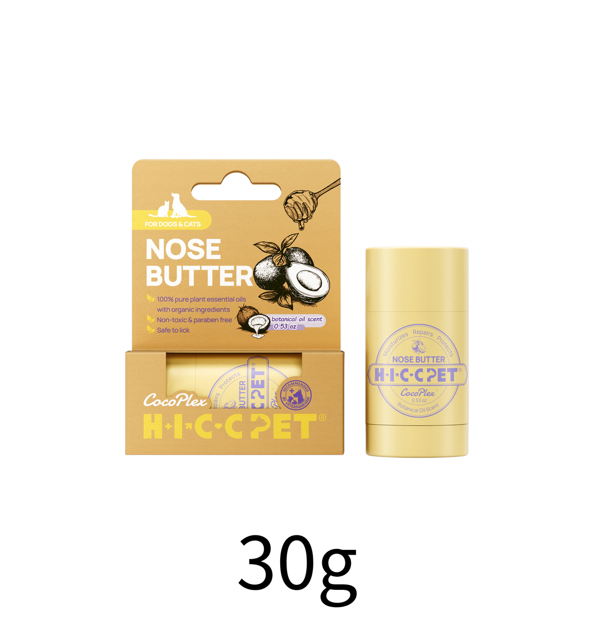 HICCPET |  寵物修護鼻膏（貓狗適用） - 30g - Lantau Pet