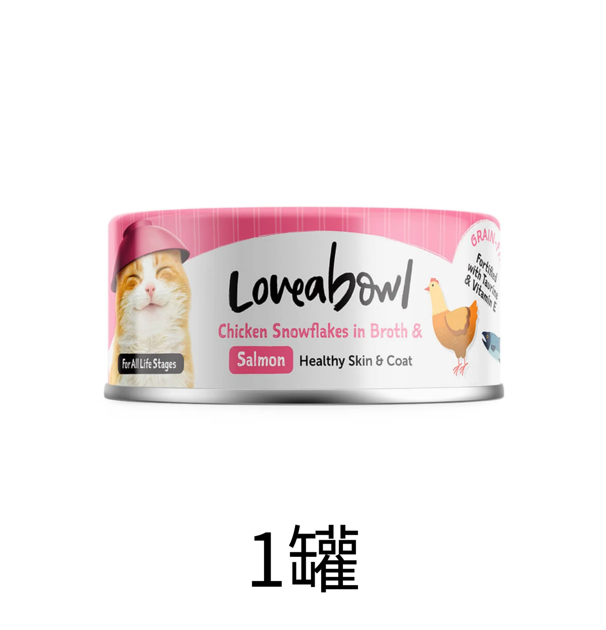 Loveabowl | 亮毛嫩雞三文魚貓罐頭 70g- Lantau Pet