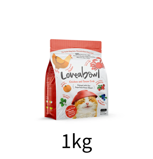 Loveabowl | 無穀物雪蟹+雞肉海陸貓乾糧- Lantau Pet