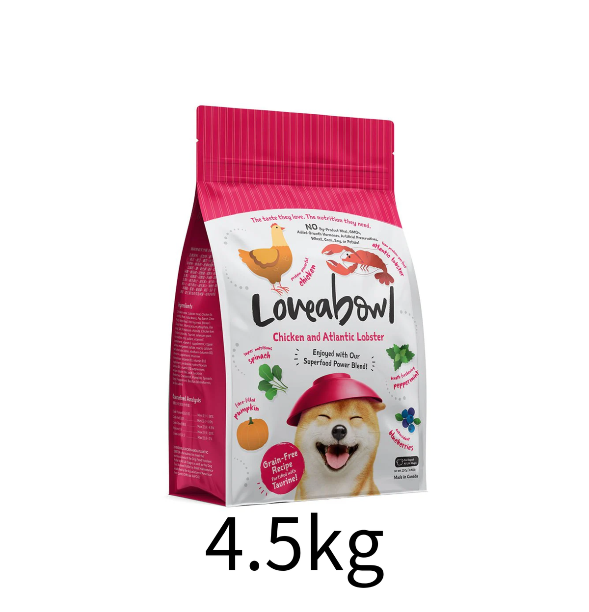 Loveabowl | 無穀物龍蝦+雞肉海陸狗乾糧- Lantau Pet