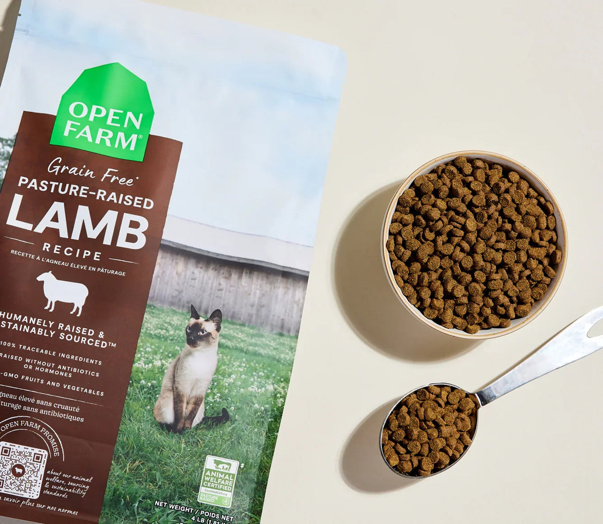 Open Farm | 無穀物羊肉蔬菜配方貓乾糧 8lb
