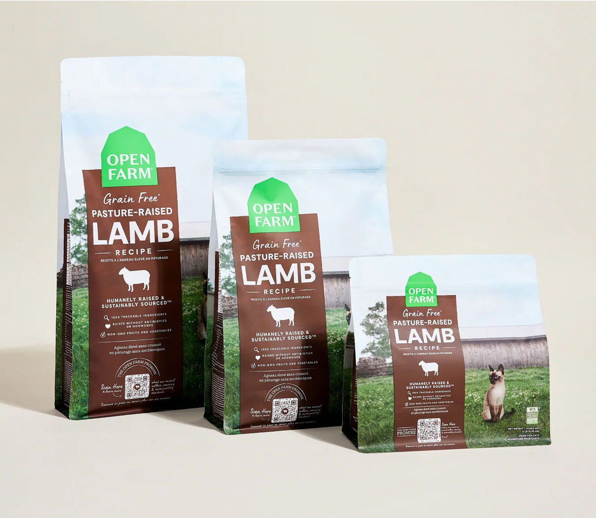 Open Farm | 無穀物羊肉蔬菜配方貓乾糧 4lb
