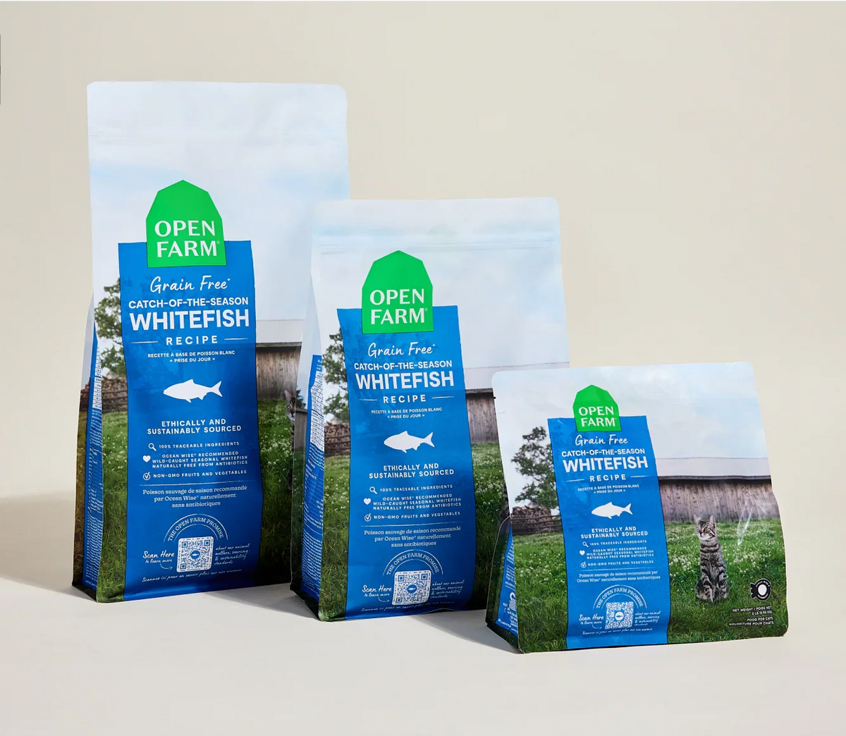 Open Farm | 無穀物海捕時令白魚扁豆配方貓乾糧 8lb