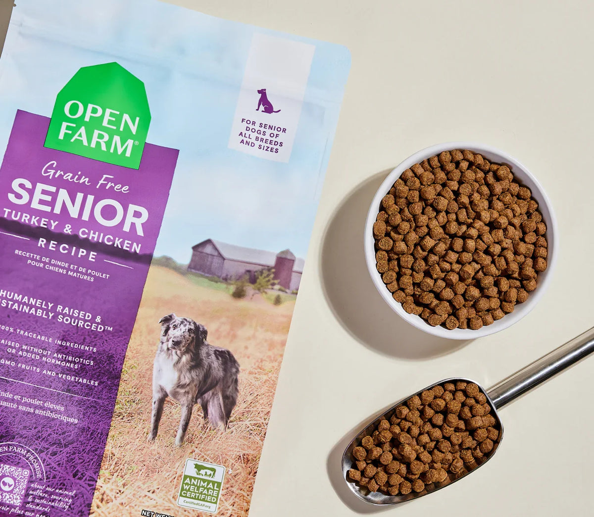 Open Farm | 無穀物火雞走地雞肉老犬狗乾糧 4lb
