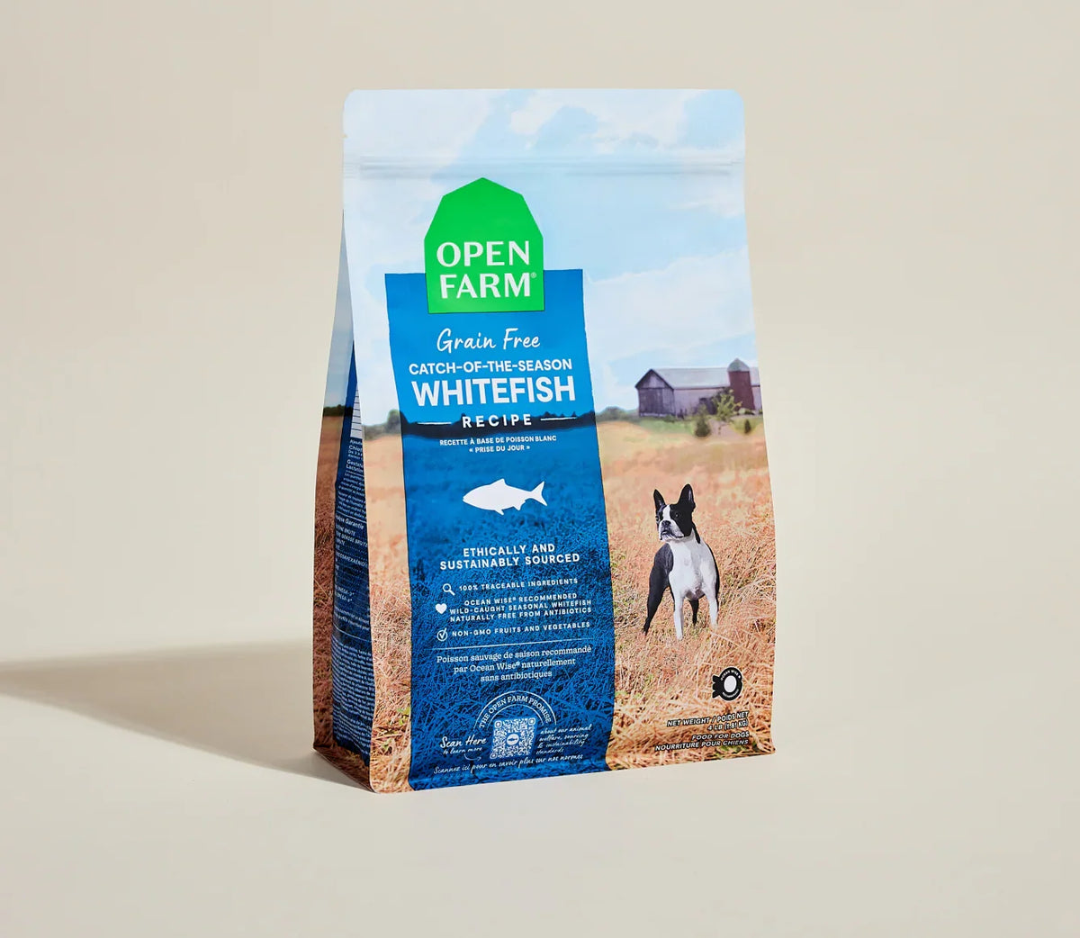Open Farm | 無穀物海捕時令白魚扁豆配方狗乾糧 11lb