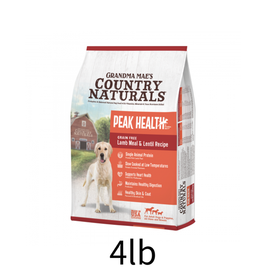 Country Naturals | 無穀物羊肉全犬種護膚狗乾糧 - 4lb