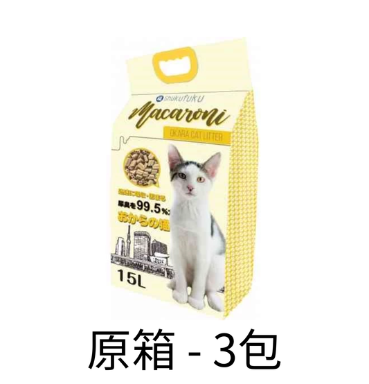 Shukufuku | 雙通豆腐貓砂 15L - 原箱（3包)