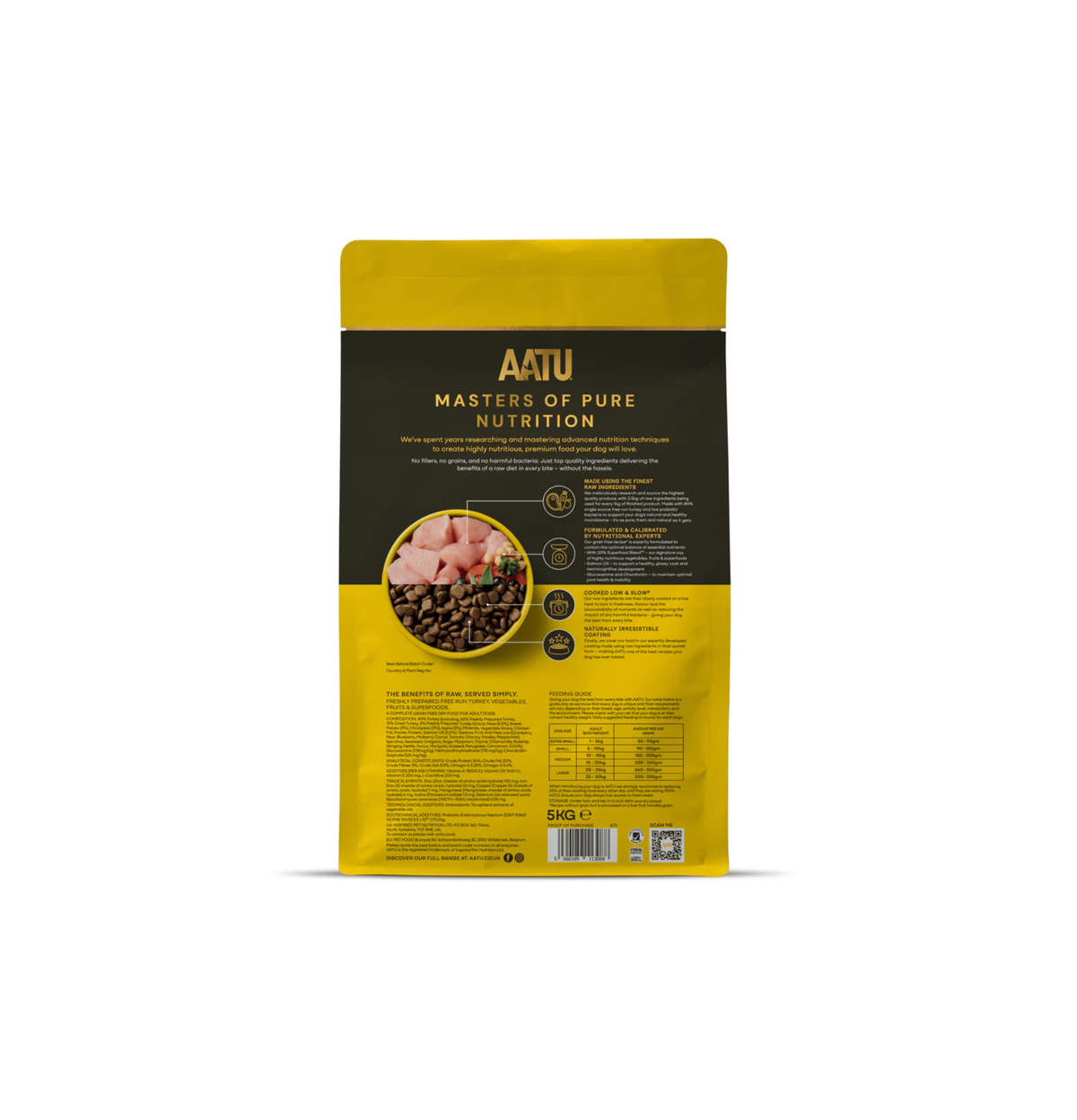 AATU | 無穀物走地自然放養火雞防敏狗乾糧 10kg