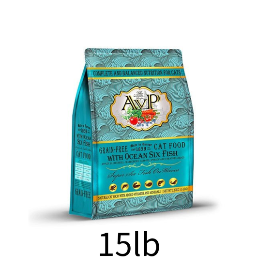 AVP | 無穀物深海6種魚貓乾糧 15lb