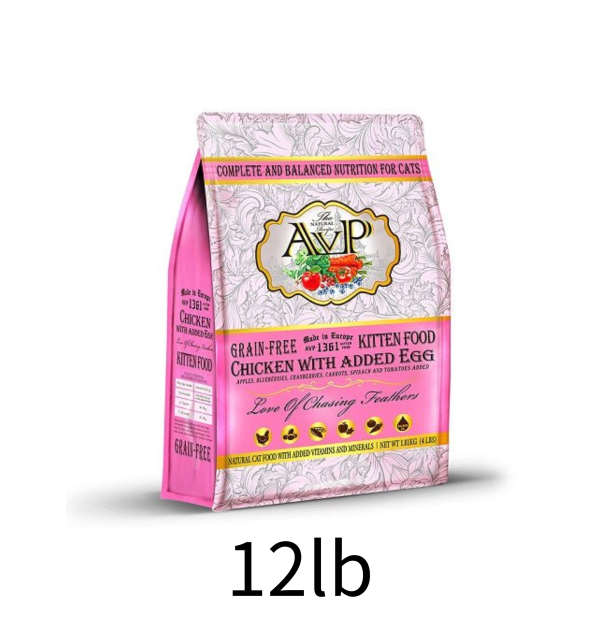 AVP | 無穀物雞蛋+雞肉幼貓糧 12lb