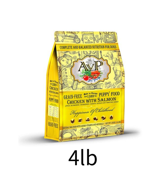 AVP | 無穀物雞肉三文魚幼犬糧 4lb