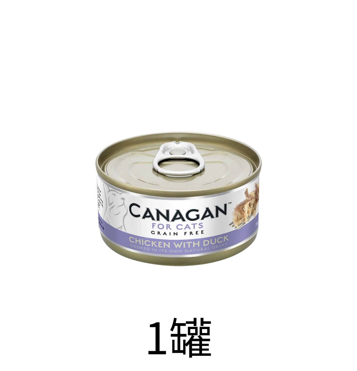 Canagan | 無穀物雞肉+鴨肉貓罐頭 75g x1罐