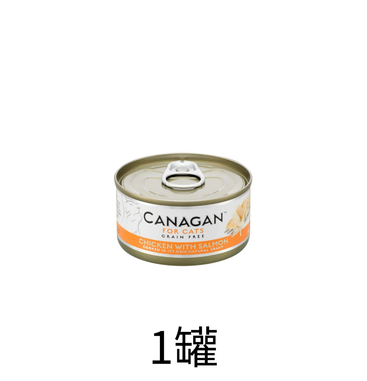 Canagan | 無穀物雞肉+三文魚貓罐頭 75g x1罐