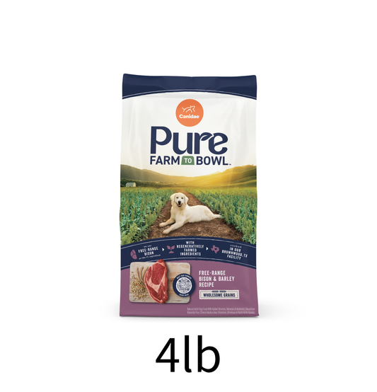 Canidae | Pure 無穀物陸地成犬配方 - 美洲野牛 + 小扁豆 + 紅蘿蔔狗乾糧 4lb