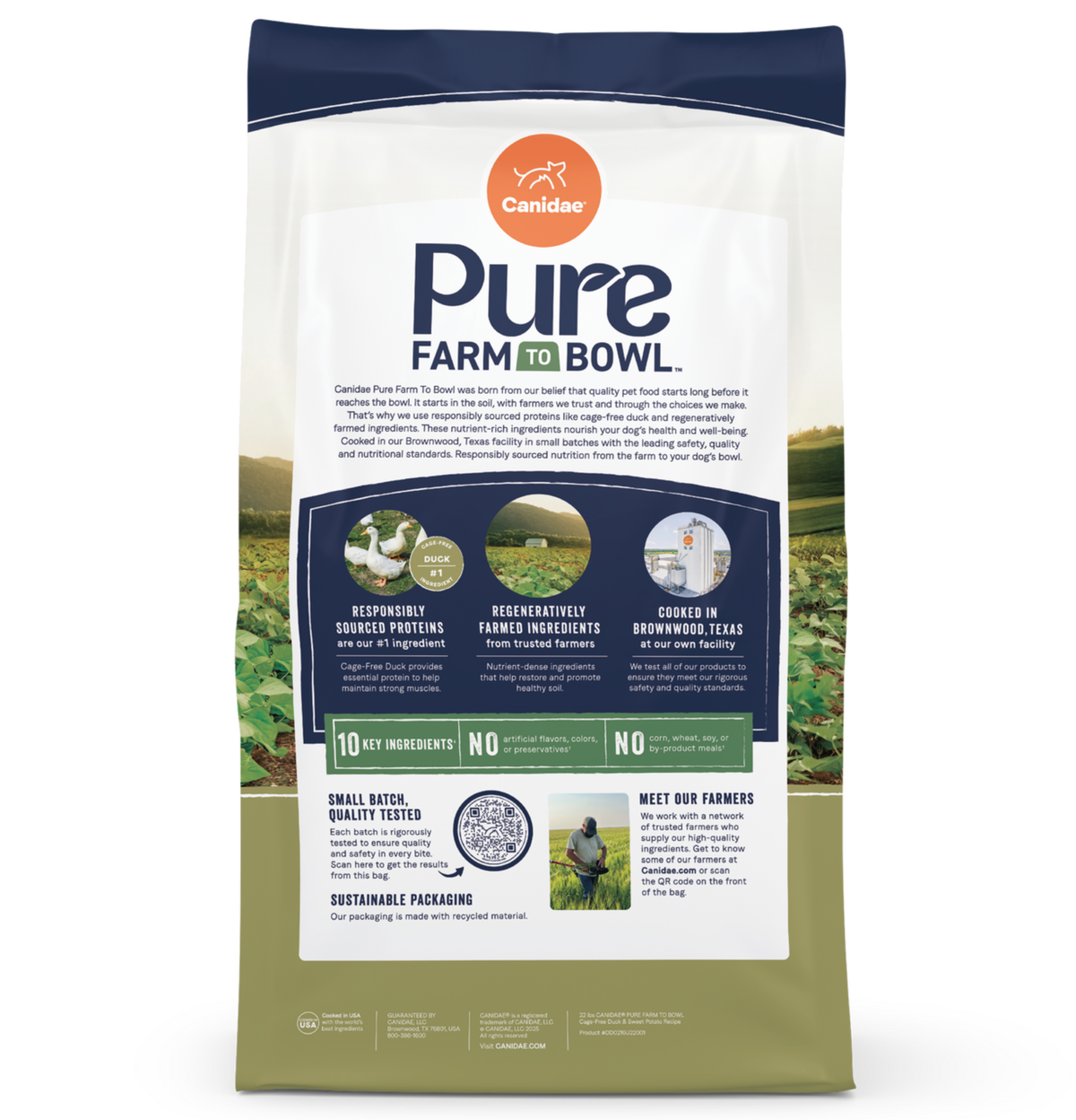 Canidae | Pure 無穀物天際成犬配方 (鴨肉&甜薯)狗乾糧 4lb