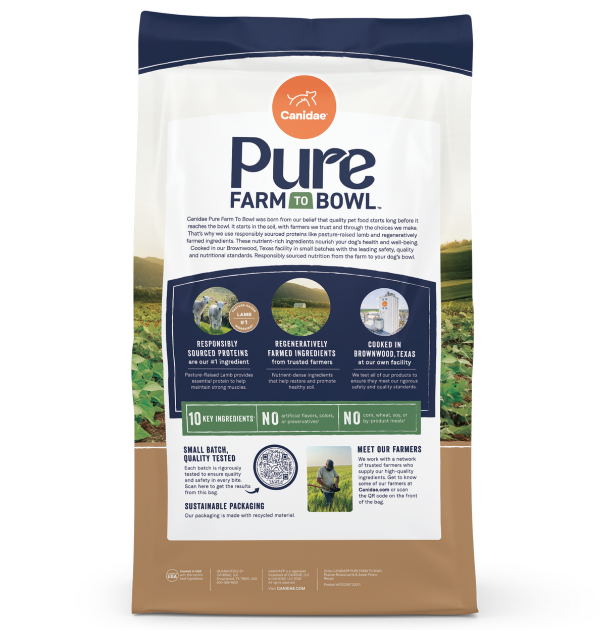 Canidae | Pure 無穀物元素成犬配方 (羊肉&甜薯)狗乾糧 22lb