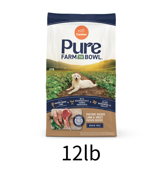 Canidae | Pure 無穀物元素成犬配方 (羊肉&甜薯)狗乾糧 4lb x3