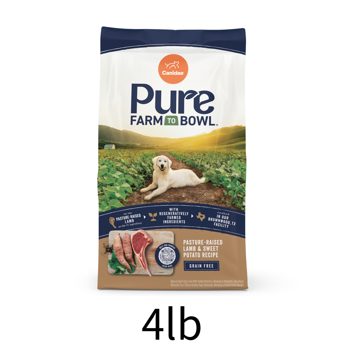 Canidae | Pure 無穀物元素成犬配方 (羊肉&甜薯)狗乾糧 4lb