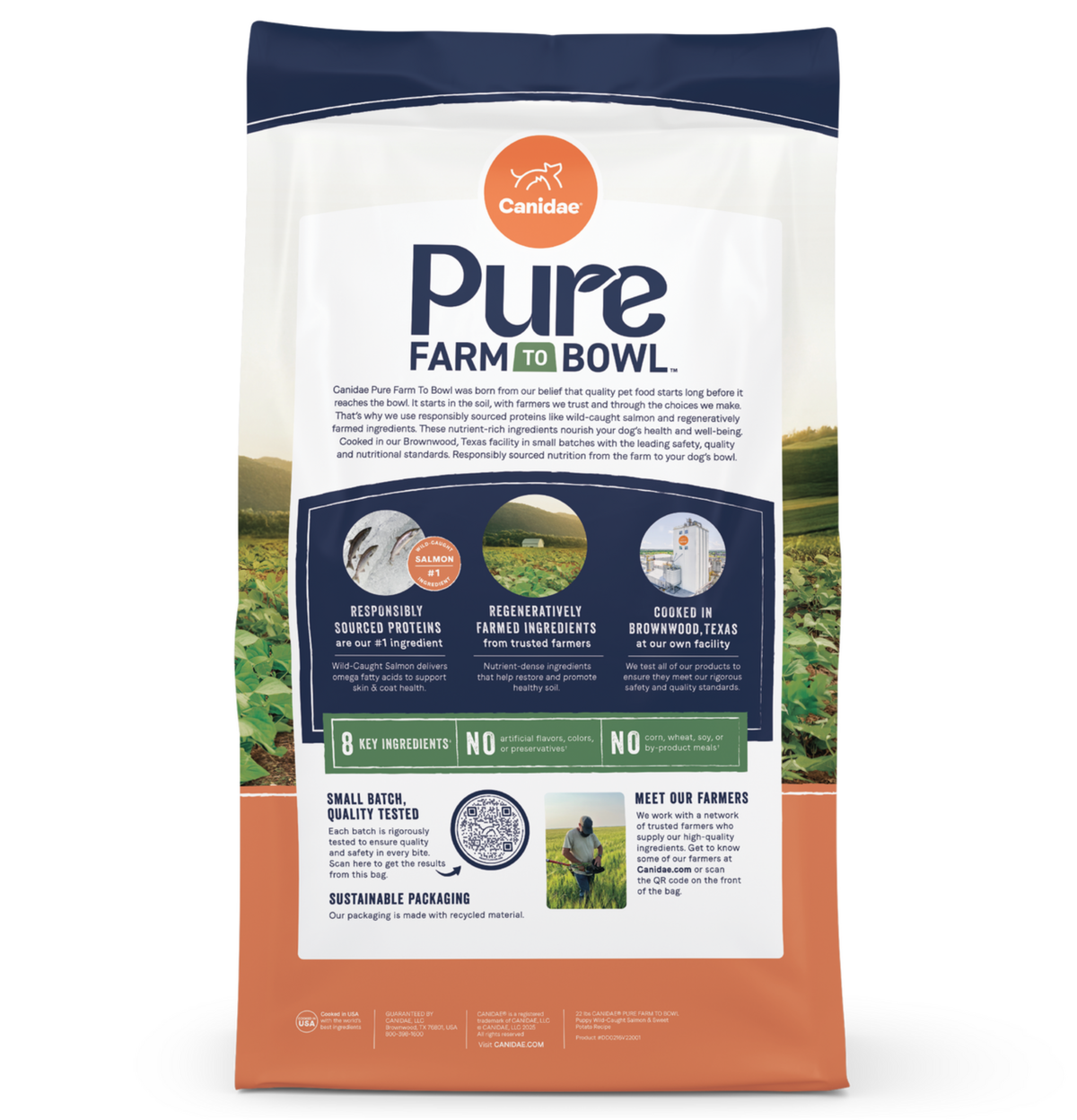 Canidae | Pure 無穀物幼犬配方 (三文魚&甜薯)狗乾糧 22lb