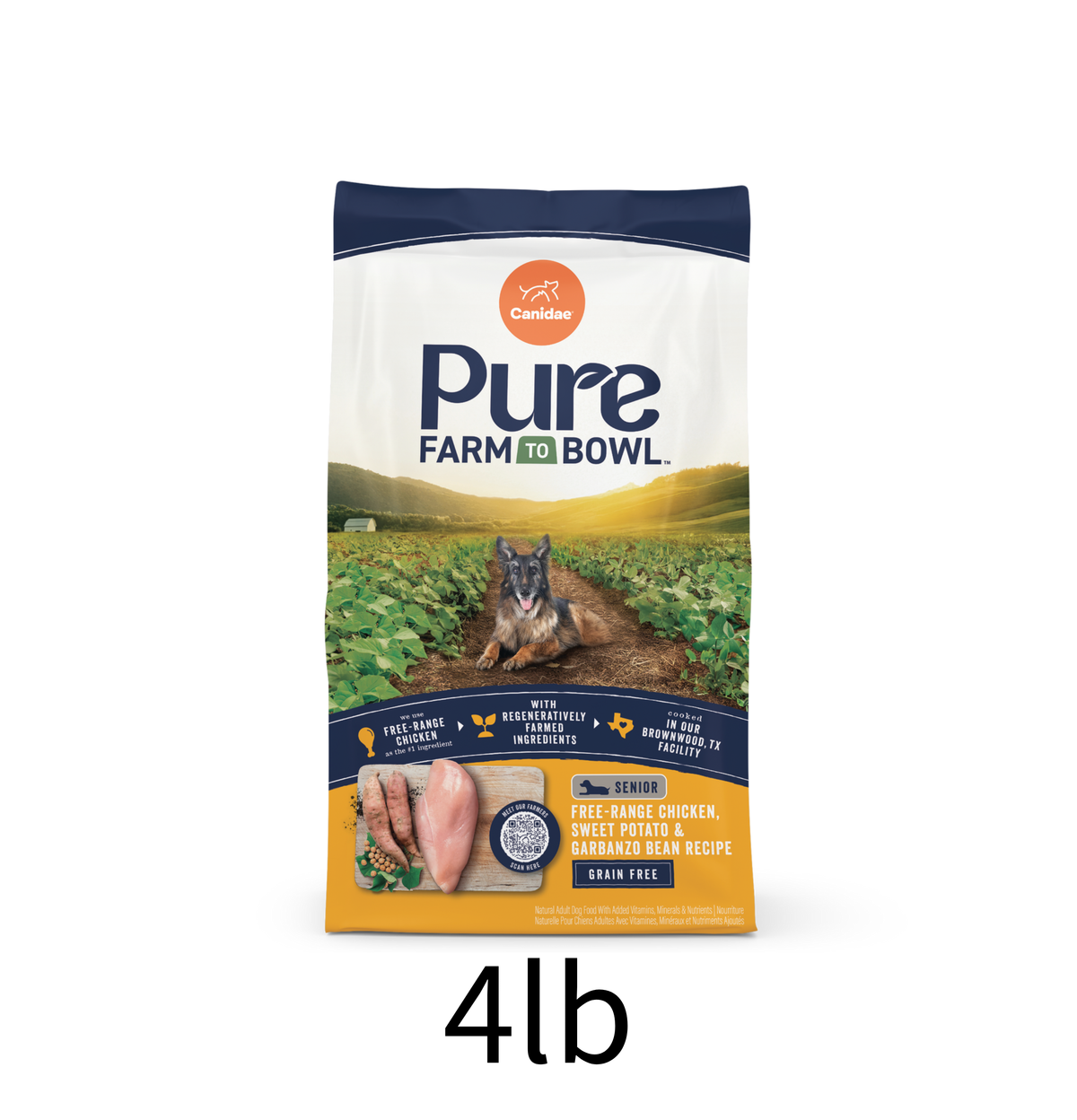 Canidae | Pure 無穀物老年犬配方 (雞肉&甜薯)狗乾糧 4lb