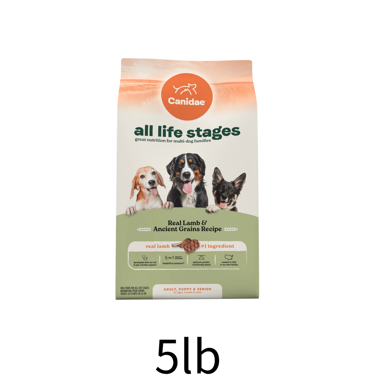 Canidae | 羊肉+糙米全犬狗乾糧 5lb