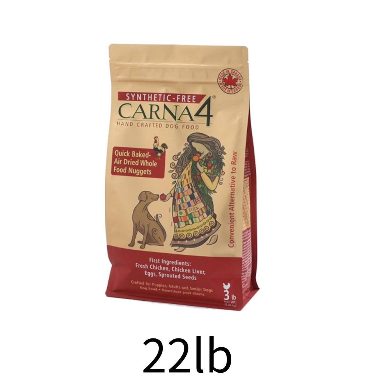 Carna4 | 雞肉全犬狗乾糧 - 22lb