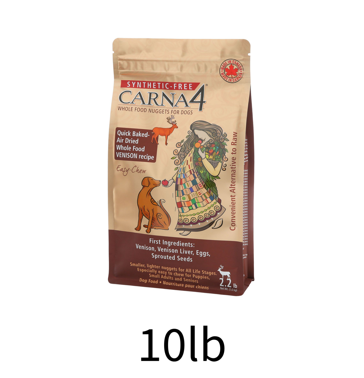 Carna4 | 無穀物鹿肉小型犬狗乾糧 - 10lb